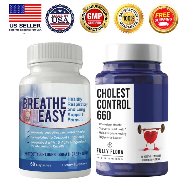 Totally Products Respiratory System Lung Health Detox Pills Cholesterol Control