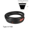 sourcing map A-1100 V-belt, 43.3 inch inner circumference, A-profile rubber