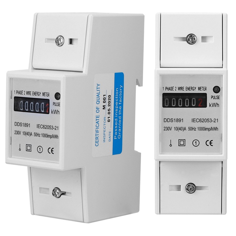 Single Phase Meter DDS1891 High Accuracy 2P Counter Rail Energy