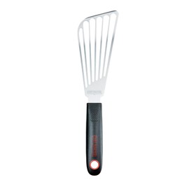 Chef Master 90287 High Heat Fish Spatula Spatula, 6.77" x 3.03" Blade | Heat Resistant Handle | Slip Resistant Grip | Dishwasher Safe