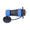 IP68 Waterproof Power Connector Male Female Square 4 Hole Aviation