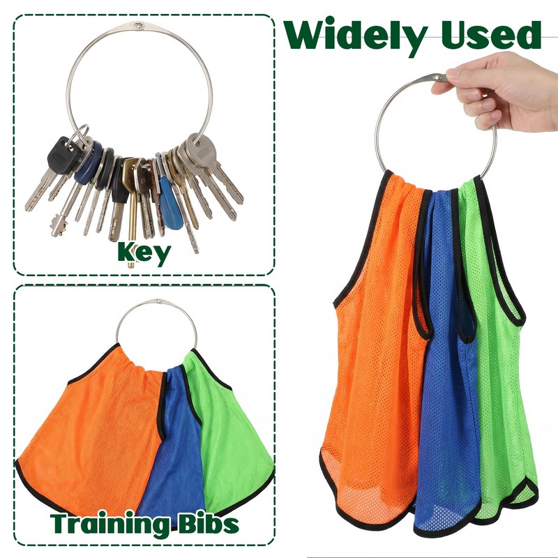 Classicseali 4PCS Large Key Rings,6 in Extra Large Key Ring,