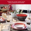Guzzini - Le Murrine, Set of 2 Bowls - Red/White/Transparent,