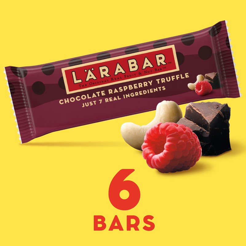 Larabar Chocolate Raspberry Truffle Fruit and Nut Bars, Gluten Free