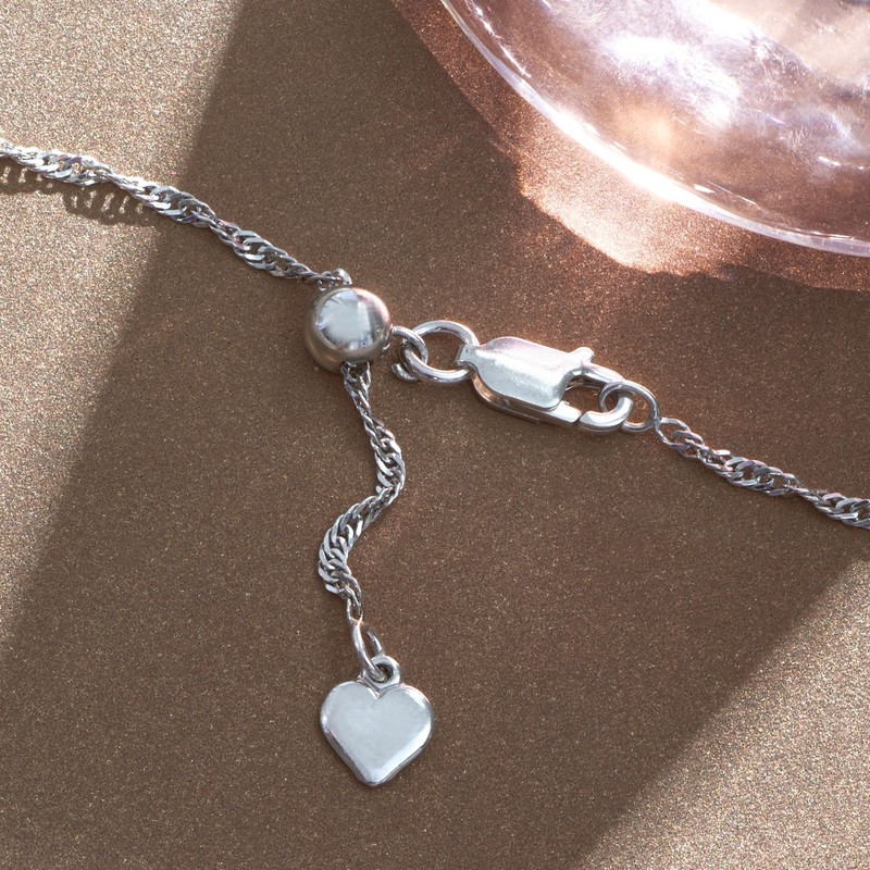 Ross-Simons Monogram - Sterling Silver Floral Locket Necklace