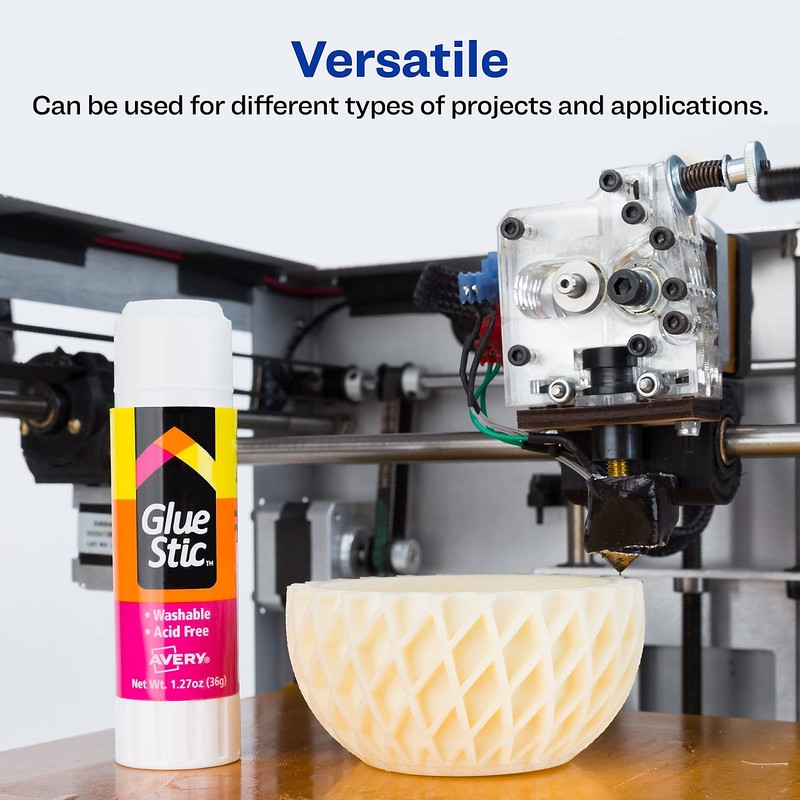 Avery 00196 Permanent Glue Stic, White Application, 1.27 oz. Stick,