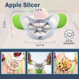 6-in-1 Jar Opener Set – Multifunctional Lid and Bottle Opening Tool – Suitable for Arthritis or Weak Hands – Includes Apple Slicer, Pineapple Corer, and Silicone Grip Pads