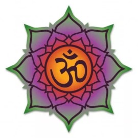 AK Wall Art Lotus Om Design Car Vinyl Sticker - SELECT SIZE - (A) X-Small: 2.5"