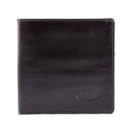 Big Skinny Men's World Leather Bi-Fold Slim Wallet, Holds Up to 35 Cards, Black