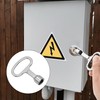 IRYNA 2Pcs Meter Box Key, Triangular Gas Electric Utility Meter