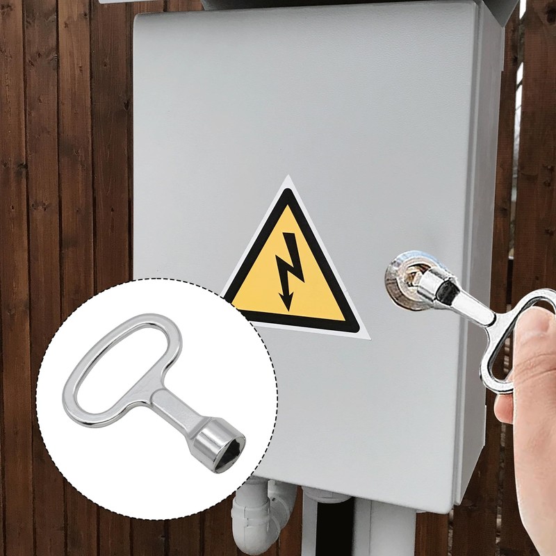 IRYNA 2Pcs Meter Box Key, Triangular Gas Electric Utility Meter