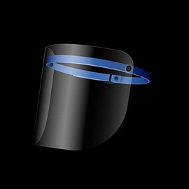 Ultra Clear, Fogless, GARD Face Shields with Flip Up and Affixed Adjustable Visor, Comfort Headband, Made in USA (20)