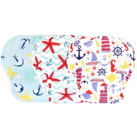 Langsprit 3 Pack Swim Diaper for Baby & Toddle,Reuseable Washable Diaper Swim for Swimming Lesson & Baby Shower Gifts (L, Sailing)