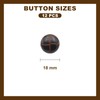 12 PCS 18 mm Brown Plastic Buttons for Sewing and