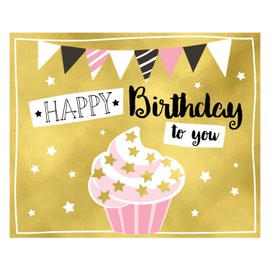 Depesche 10871-006 Wish Fulfiller Sound Box for Giving Money and Vouchers with Melody and Money Letter Approx. 11.2 x 9.5 x 3.5 cm Medium Gold