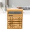 Bamboo Calculator Solar Powered Battery Powered Eco Friendly Function Calculator