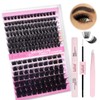 Fadlash Individual Eyelashes Cluster Lashes Kit 0.07 D Curl 8-16mm