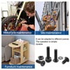NINDEJIN 1060pcs 12.9 Grade Carbon Steel M2 M3 M4 M5
