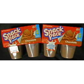 Snack Pack Chocolate Pudding 8 - 3.25oz Cups (2 Packs of 4)