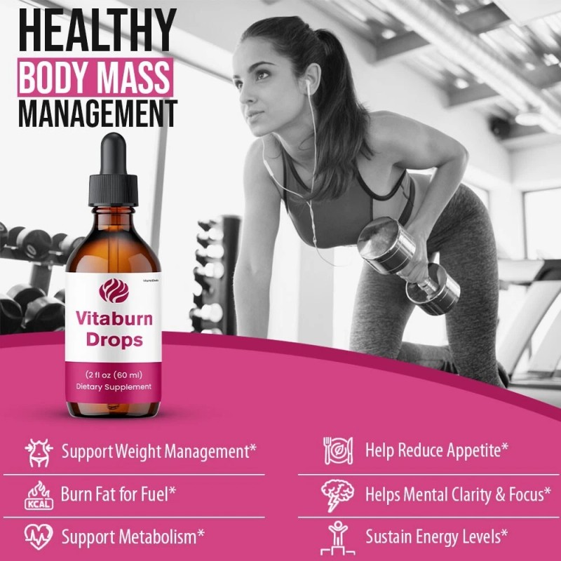 VitaBurn Drops Liquid Supplement, Max Strength Supplement, Vita Burn (3