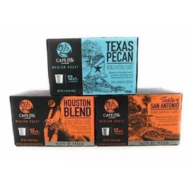HEB Cafe Ole Taste of Texas Gourmet Coffee K Cups Houston,Texas Pecan,San Antonion