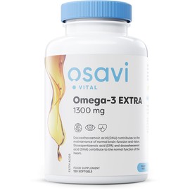 Osavi Omega-3 Extra Molecularly Distilled, 1300mg (Lemon) - 120 softgels