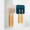 Dr.NOAH Silicone Wall Mount Toothbrush Holder | Sand Beige |