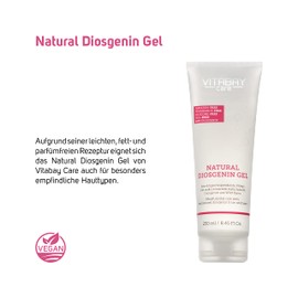 Vitabay Natural Diosgenin Cream with Yam Root 250 ml - 80% Yam Root Cream & 64% Diosgenin - Wild Yams - Vegan & Organic