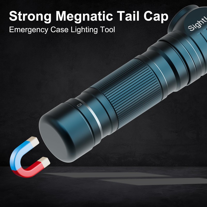 SightLux Headlamp Flashlight Rechargeable - 1500 Lumens Right Angle Headband
