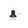 sourcing map M4 x 6mm Phillips Screw Fastener Black for