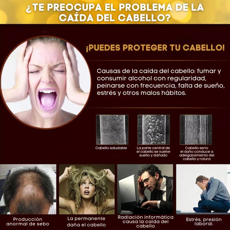 Andrea Paquete 5pza Andrea Solución Crecimiento Del Cabello Full