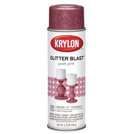 Krylon KRYLON-K03812A00-Posh K03812A00 Glitter Blast, Posh Pink, 5.75 Ounce, 5.75 Oz