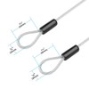 TSSS 2 PCS 2 Meters Security Cable Luggage Lock Safety