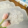 Artbloss Macrame Placemats Farmhouse Rustic Lace Doily Crochet Handmade Cotton