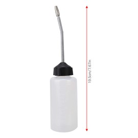 5 Pcs Sewing Machine Oiler Oil Dispenser with Long Angled Spout Screw on Cap 120mL Extended Spout Plastic Oil Bottle for DIY Craft