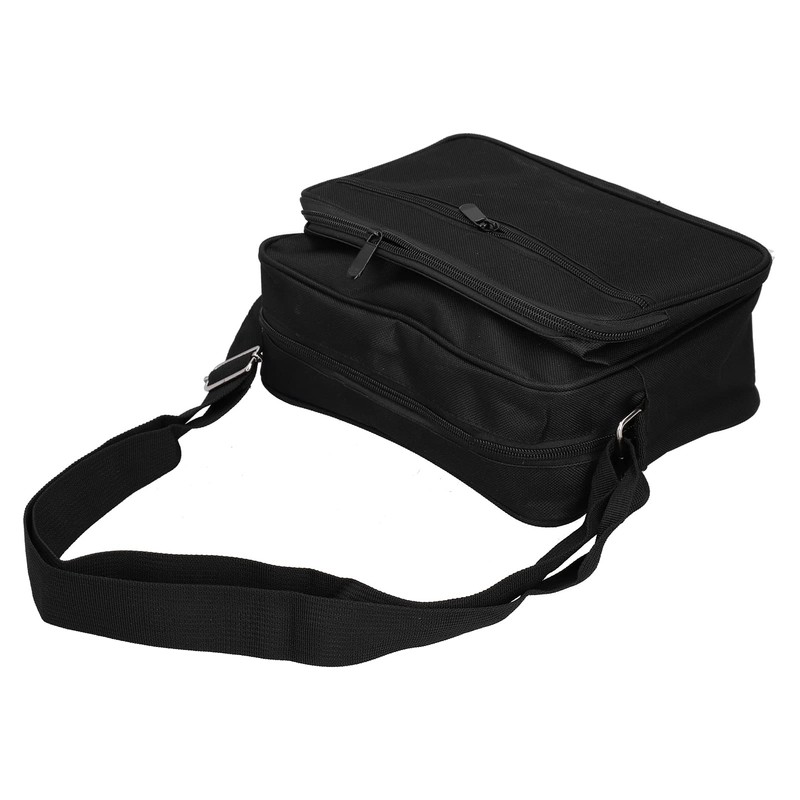 Black Tool Bag, Canvas Hardware Bag with Multiple Pockets for