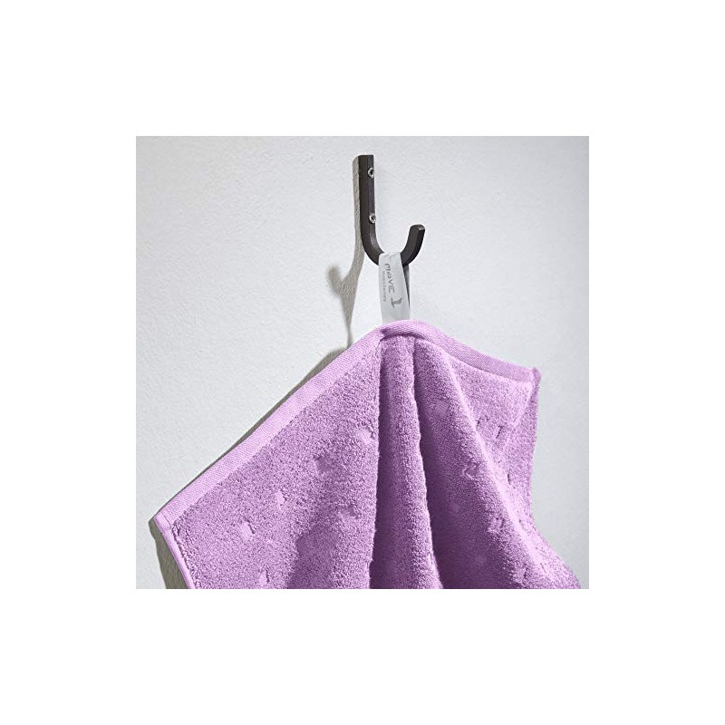 Möve Quadretti Walk Terry Towel Viola 30 x 50 cm