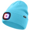 ATNKE LED Lighted Beanie Hat,USB Rechargeable 4 LED Red and