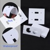 Electric Switch Socket Cover Pads Pre-Punched EVA Foam Rectangle Replacement