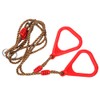 Children Adult Pull up Rings Plastic Trapeze Swing Triangular Gym
