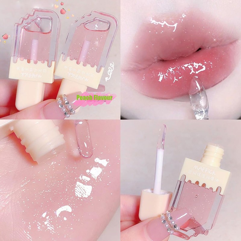 Pack of 3 Clear Lip Gloss Moisturising Lip Gloss Clear