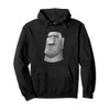 Moai Easter Island Stone Face Stoic Pullover Hoodie