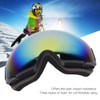 Outdoor Magnet Double Layer Antifog Skiing Goggles for Climbing Snowboardinggolden
