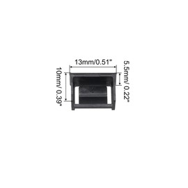 sourcing map 20pcs Port Blocker PC Locking USB Port/Dust PC Blocker Black