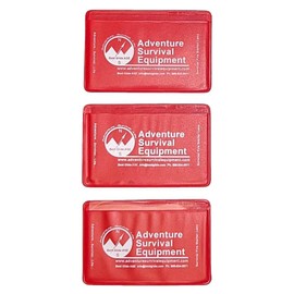 Best Glide ASE Credit Card Size Fresnel Lens Fire Starter and Magnifier Lenses (3 Pack - Red)