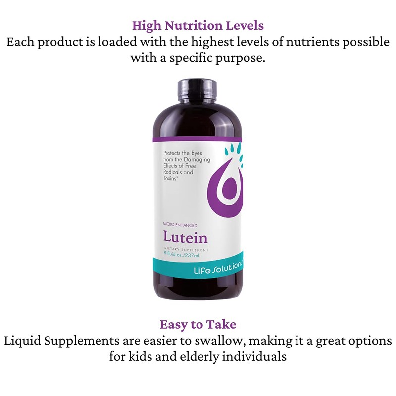 Life Solutions Lutein for Eyes - Lutein 10mg Eye Supplements