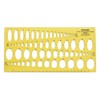 Traceease Geometric Drafting Ellipse Template Drawing Stencil, Designing Template Measuring