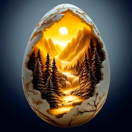 Wooden Puzzles for Adults - 3D Vision Effects Eggshell World Wooden Jigsaw Puzzle - Unique Animal Shaped Wood Dog Puzzles Adult - Creative Birthday Gift Family Game (200pcs)