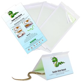 Qualirey 4 Pack Snake Glue Trap, 8 x 14 Upgraded High Contrast Green Glue Snake Sticky Boards for Inside Outside, Pre Scented Non Toxic Adhesive Traps with Enhanced Stickiness for Mouse Rat Lizard