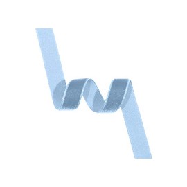 C'est Joli! Velvet Ribbon, Nylon, Bleu Suède, 4 mm